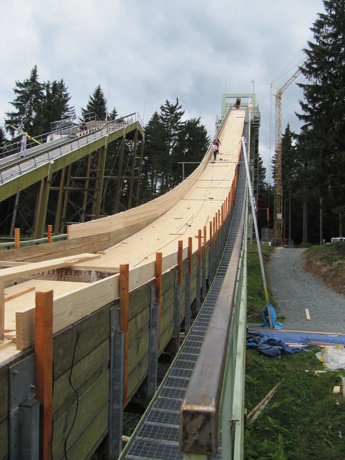 Anlaufspur Klingenthaler Skisprungschanze Anlaufspur Skisprungschanze Klingenthal…