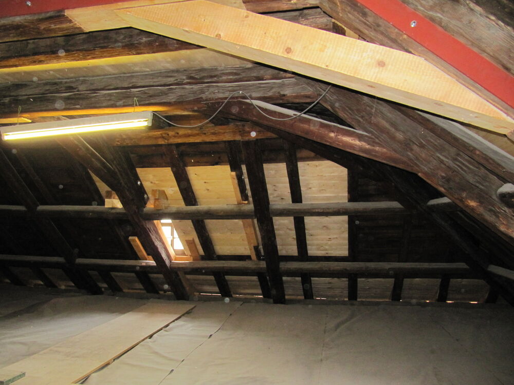 Blick in historisches Dachtragwerk&hellip;