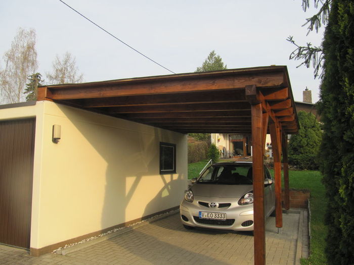 Carport als Anbau an Garage Carport als Anbau an Garage…