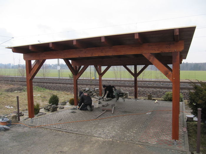 Doppelcarport mit Pultdach Doppelcarport mit Pultdach…