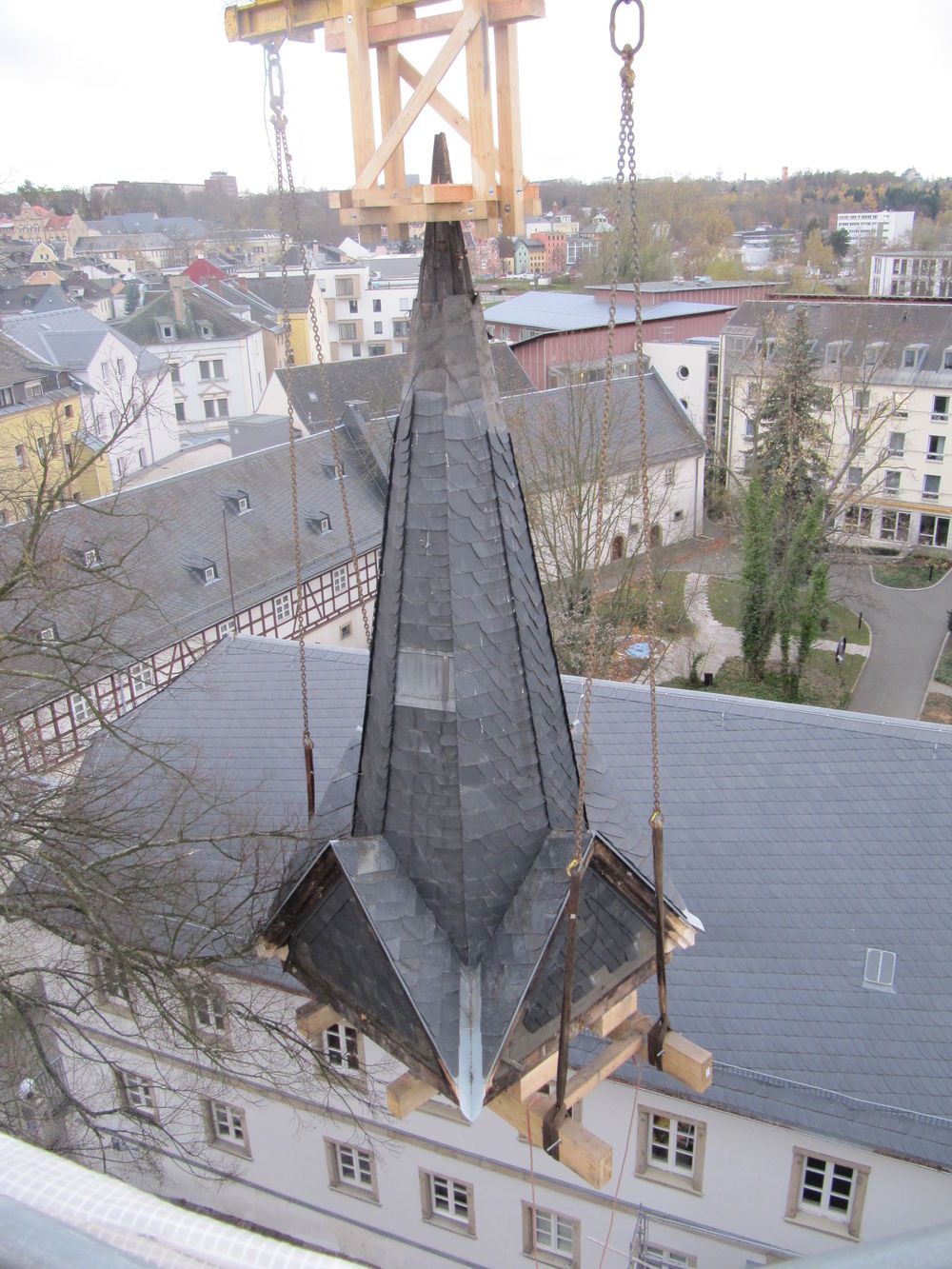 Heben Kirchturmspitze Heben Kirchturmspitze…