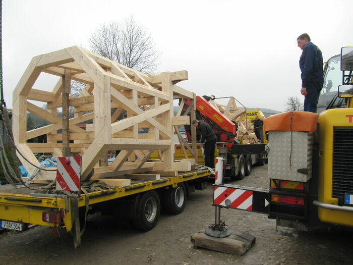 Vorbereitung zur Entladung Turmkonstruktion Vorbereitung zur Entladung Turmkonstruktion…