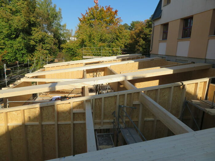 eingeschossiger Holzrahmenbau eingeschossiger Holzrahmenbau mit Pultdach…