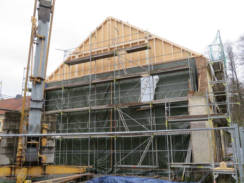 mehrstöckiger Holzrahmenbau Ansicht mehrstöckiger Holzrahmenbau…